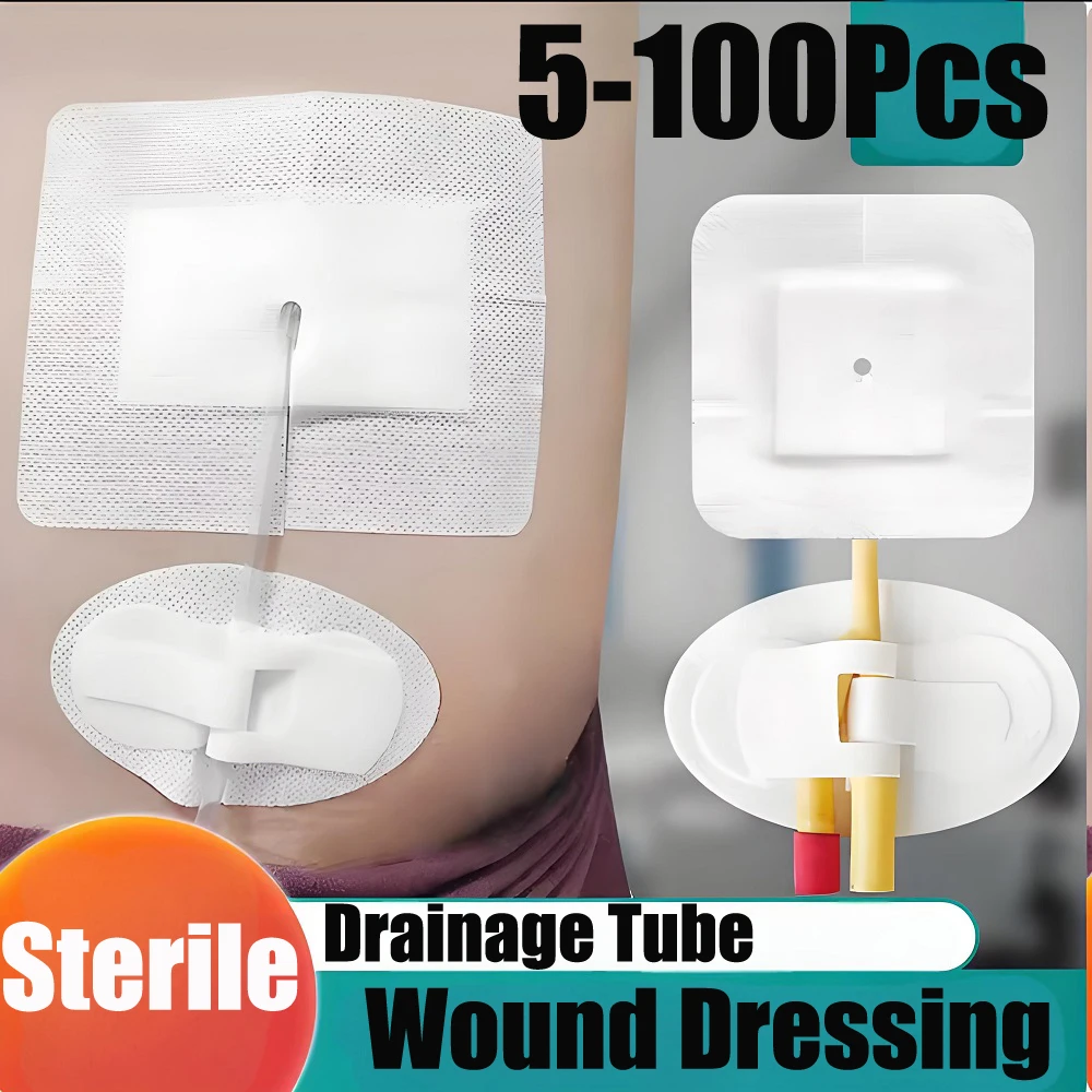 

Drainage Tube Sterile Applicator Catheter Fixation Patch for Drainage/Biliary/Renal Biopsy Catheters Sterile Adhesive Patch