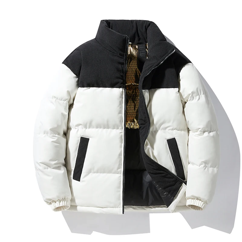 Vertical Collar Color Down Jacket Warm Simple Trend Classic All-purpose Fabrics Warm Comfortable Skin-friendly Wear Down Coats