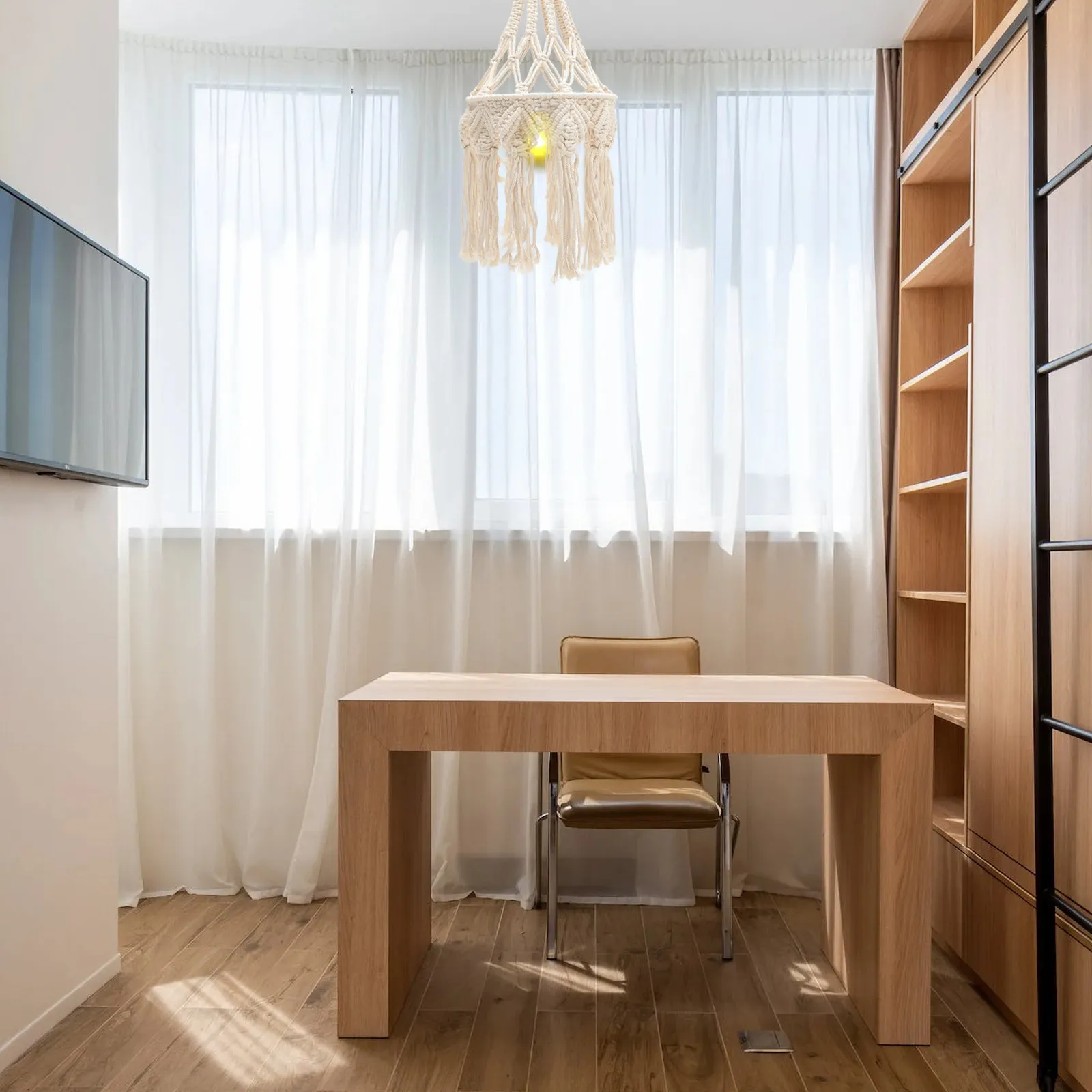 

Плетеный абажур в богемном стиле, макраме, для гостиной, спальни, свадебной люстры, подвесного потолочного светильника