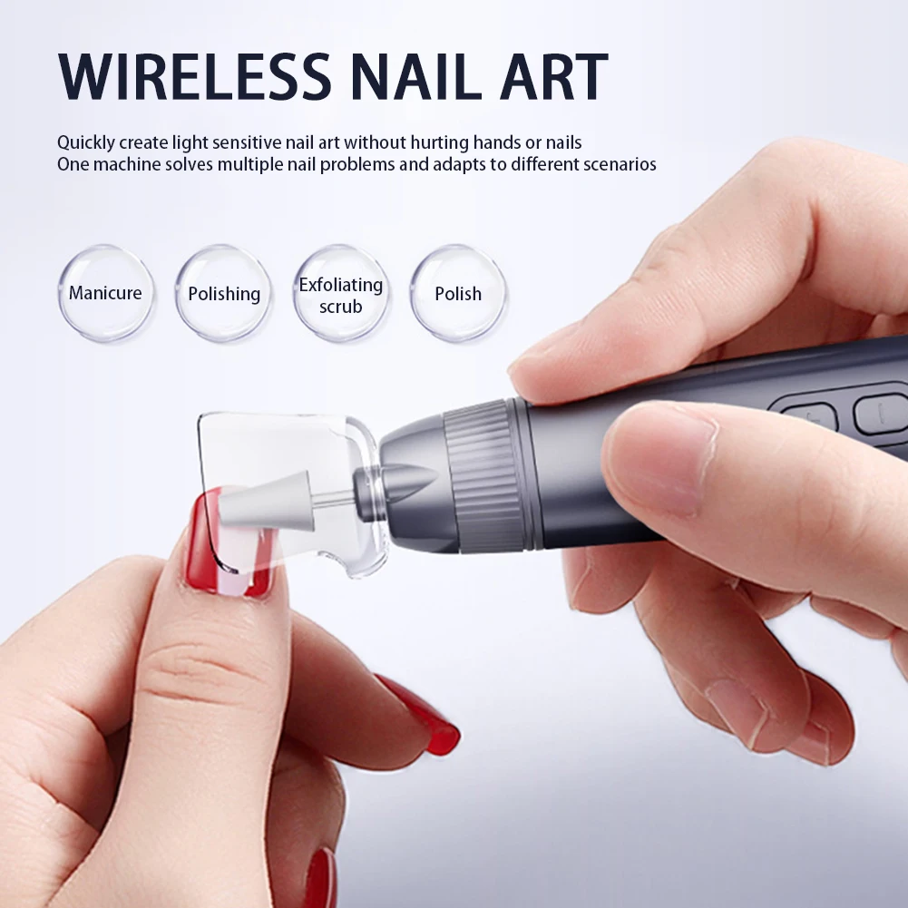 Nail Drill Machine Set,Electric Nail Sander Gel Polish Remover Tools,For Acrylic Nails 10 Speed Electric Nail Drills Kit