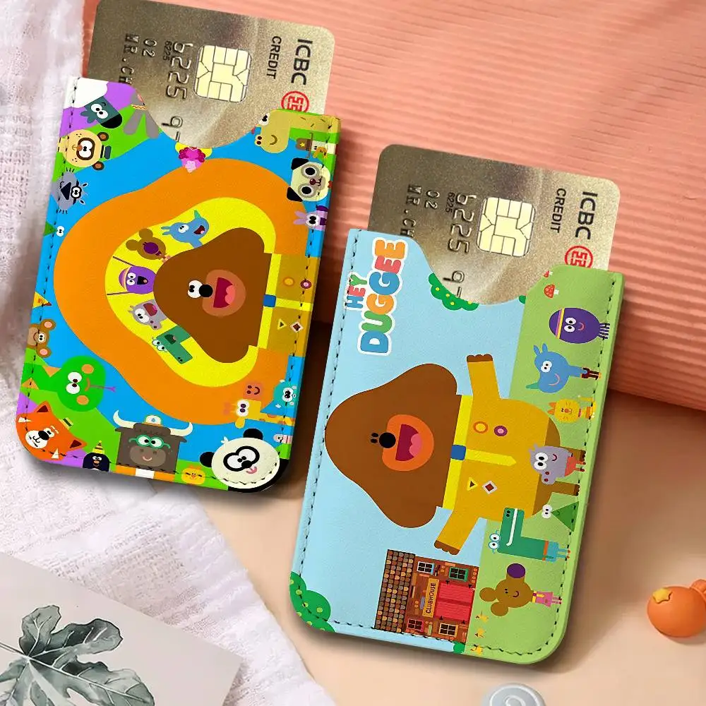 H-Hey-D-Duggee Cartoon Card Protect Credit Bank Card Holder Case Slim Wallet Protector for Men Travel Shopping