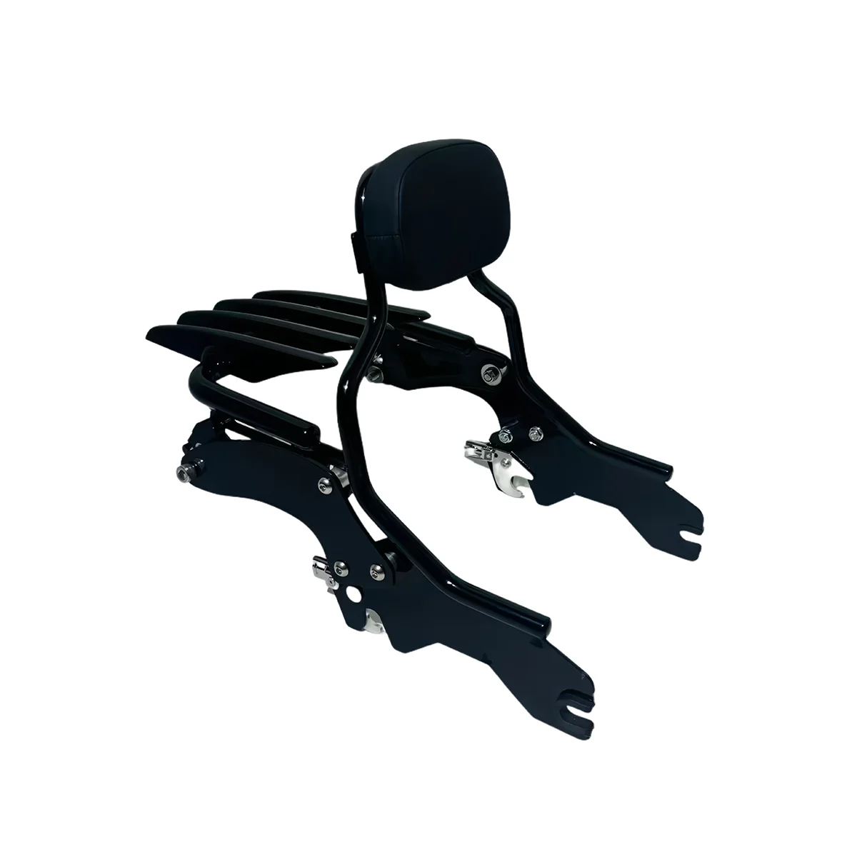 Motorcycle 9inch Detachable Rear Passenger Backrest Sissy Bar with Luggage Rack For Harley Softail Street Bob Low Rider ST