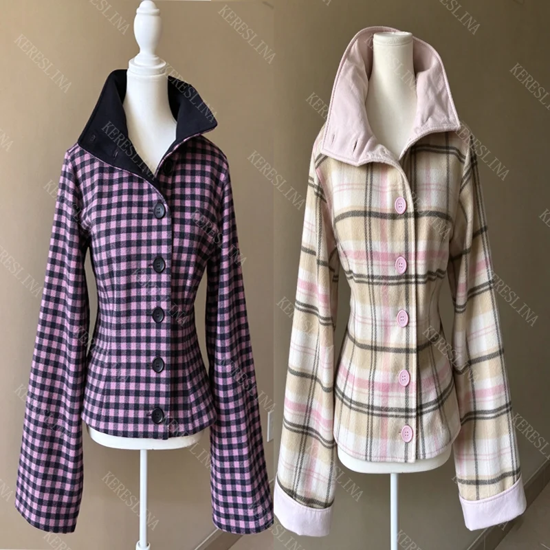 fashion versatile casual O-neck streetwear new women's coat Striped pattern printed retro Y2K autumn-winter women's hoodie coat