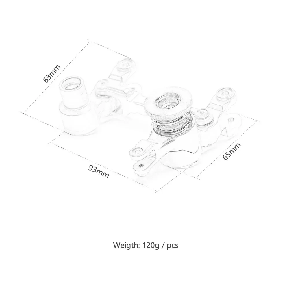 Aluminum Alloy #7746 Ajustable Steering Assembly Bearings for RC Car TRAXXAS 1/5 X-MAXX 6S 8S 77086-4 Upgrade Parts