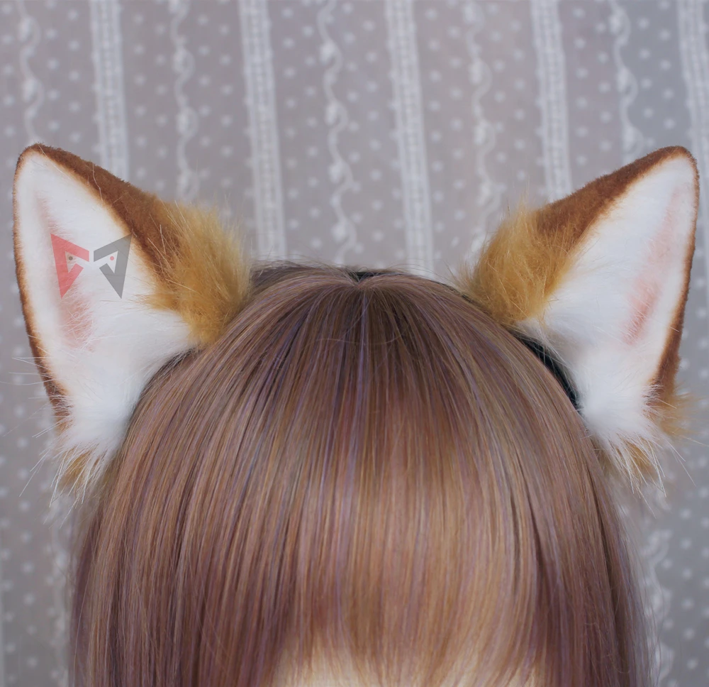 New Handmade Work Genshin Impact Gorou Cosplay Prop Dog Ears Hairhoop Hairbands Headband Headwear Cosplay Costume Accessories