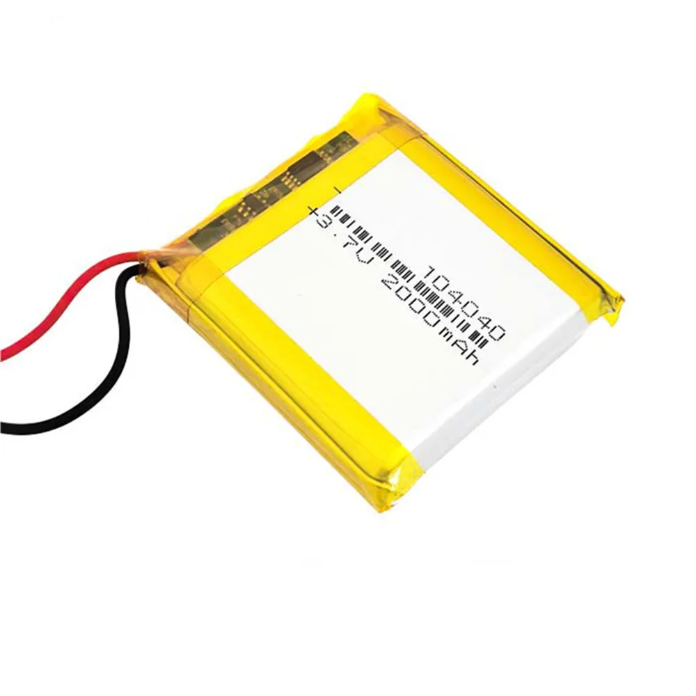 

1-10PCS 3.7V 2000mAh 104040 Lithium Polymer Rechargeable Battery For GPS PSP DVD Mobile Phone Video Game PAD E-books Tablet PC