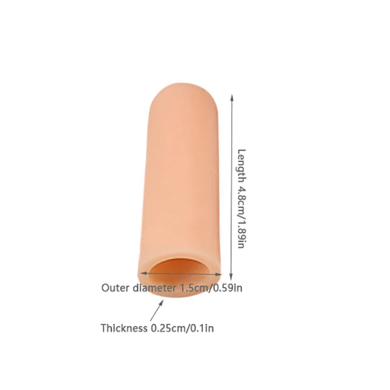 8Pcs Finger Sleeves, Silicone Thumb Finger Tubes, For Golf, Basketball, Golf, , Cracked Finger, Painting, Working, Daily Housewo