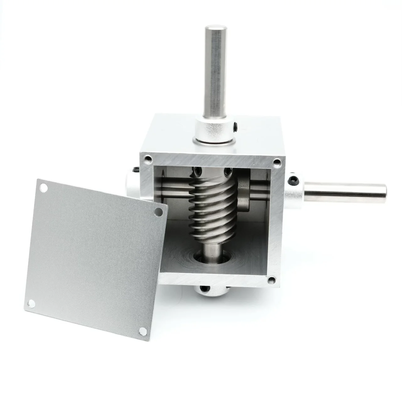 

1:5 8 мм 90 градусов прямоугольный червячный редуктор угловой редуктор коробки передач 50 мм крышка подшипника для точной применений