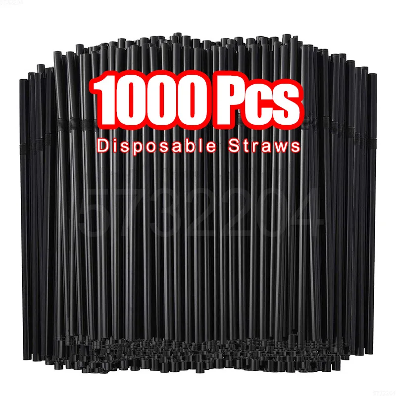 50-1000Pcs Drinking Straw Multicolor Rietjes Kitchen Beverage Straws Cocktail Rietjes Wedding Party Straws Accessories