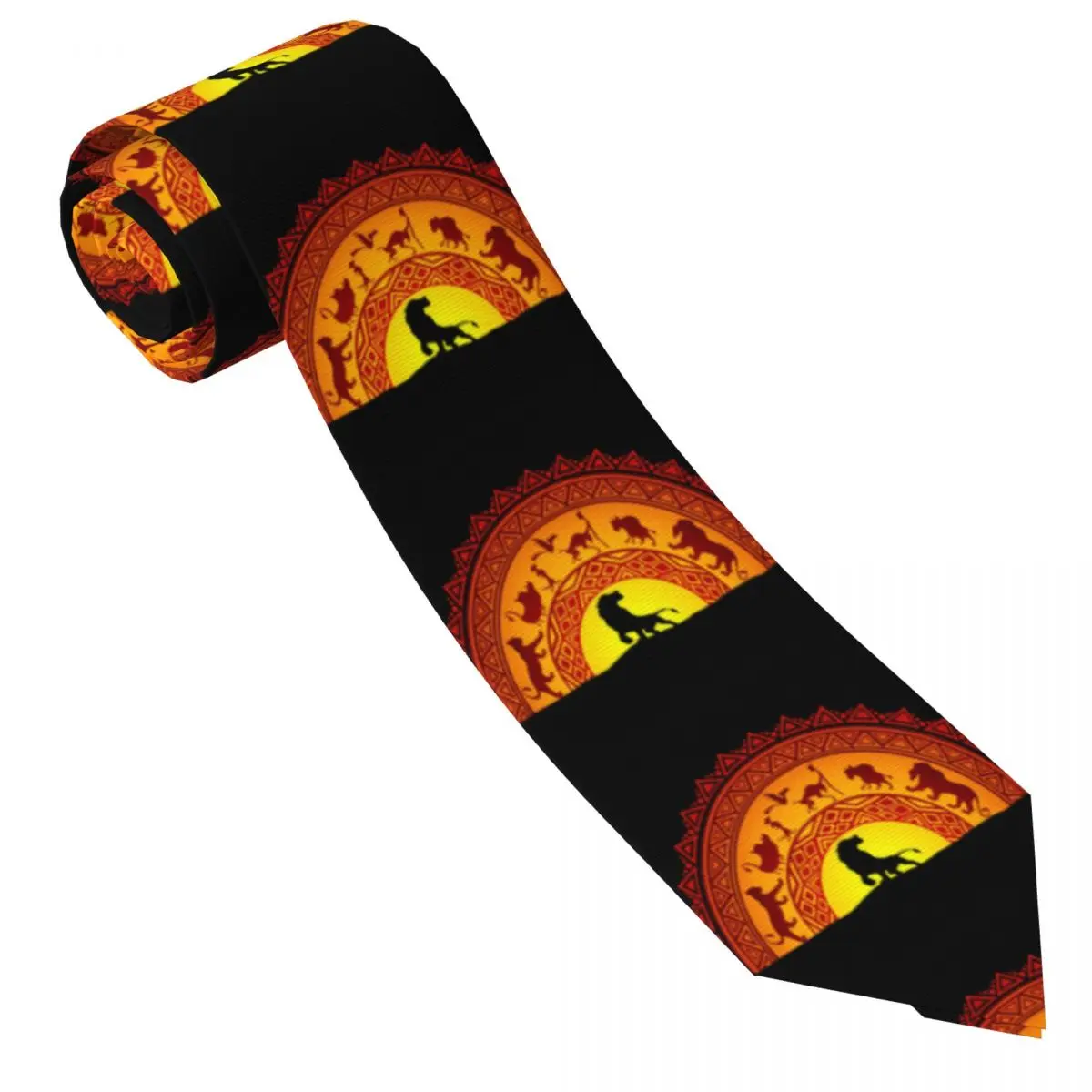 Custom Lion King Design Tie Men Cravat For Father's Day