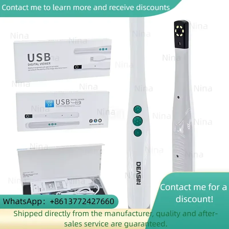 USB Type Oral HD Camera Digital Viewer 6 LED Lights Endoscope Intraoral Real-time Dentist Equipment