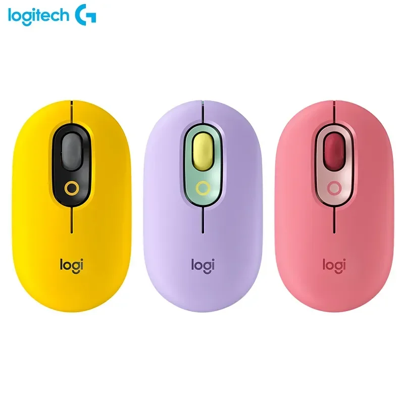 Logitech POP Wireless Mouse Bluetooth Silent Mice High Precision Optical Tracking Mice for Ipad Notebook Office Portable Gaming