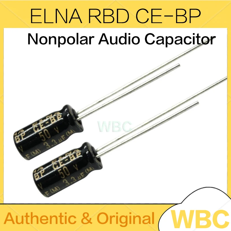 10Pcs/Lot ELNA RBD CE-BP Series 4.7UF 10UF 22UF 33UF 47UF 100UF 25V 35V 50V Non Polar Nonpolar Bipolar HiFi Audio Capacitor