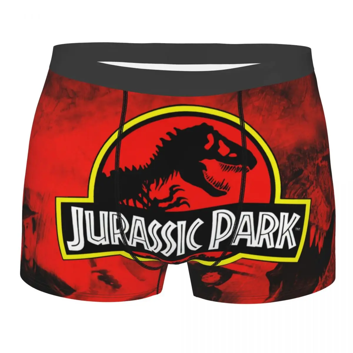 Custom Jurassic Park Underwear Men Stretch Ancient Animal Boxer Briefs Shorts Panties Soft Underpants For Male