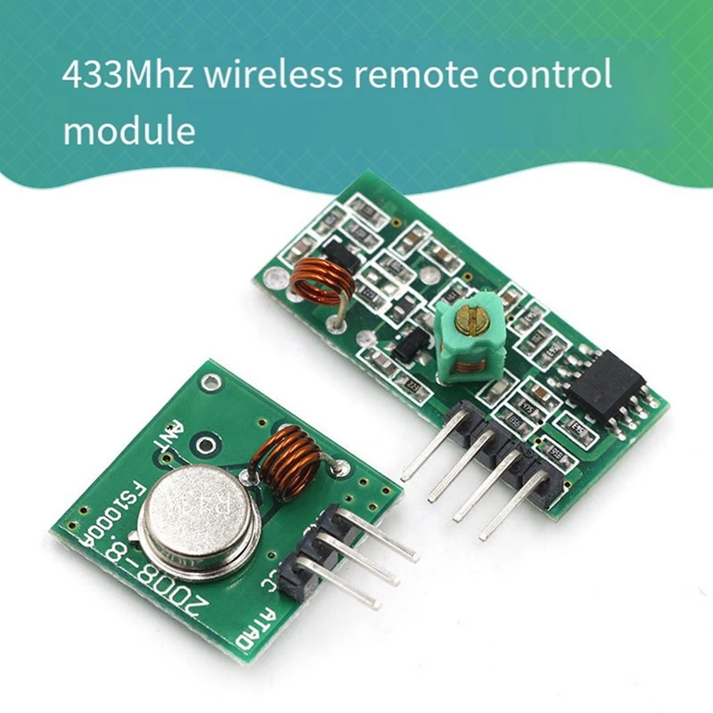 1 Set 433MHZ Ultra Module Wireless Transmitter Module Set Kit Burglar Alarm Transmitter Receiver Portable Frequency Module Kit