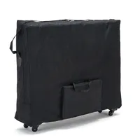 Wear-resistant Oxford Cloth Wheeled Storage Bag for Massage Bed, Waterproof Portable Backpack with Folding Legs, Travel Case