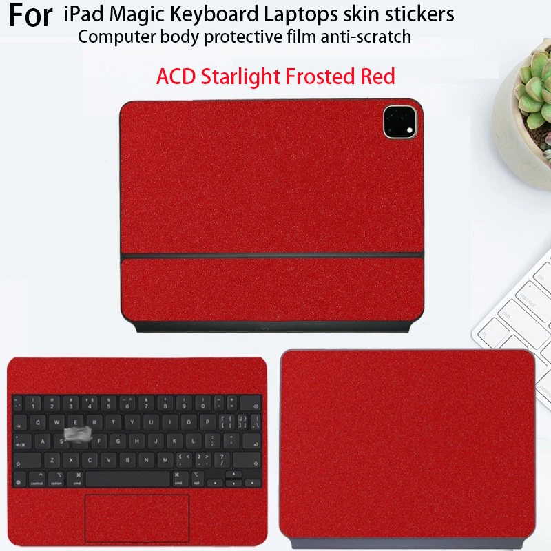 

Для iPad Pro 11/12,9 дюймов Волшебная наклейка на кожу клавиатуры 2023 2022 2021 2020 Защитная пленка для тела с рисунком A1998 A2261 Виниловая пленка