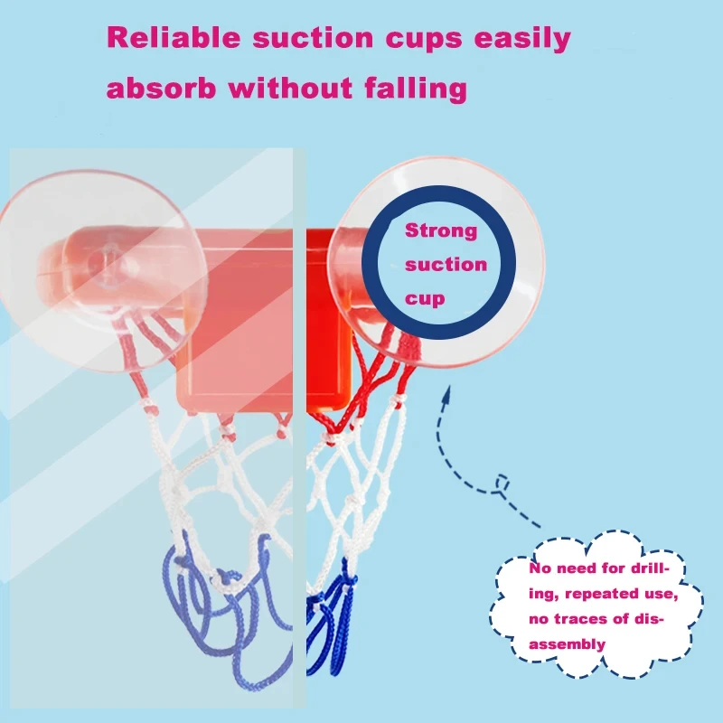 Dziecko wziąć do kąpieli kreskówka przyssawka Mini koszykówka zabawki przenośne wielofunkcyjne dziecko gra na świeżym powietrzu zestaw do zabawy w