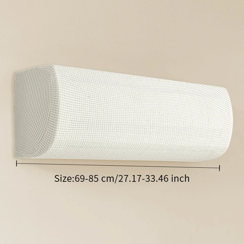 Wall-Mounted Air Conditioner Cover Elastic Jacquard Fabric,Easy Clean&Durable,Full Coverage for All AC Units Smooth TextureCover