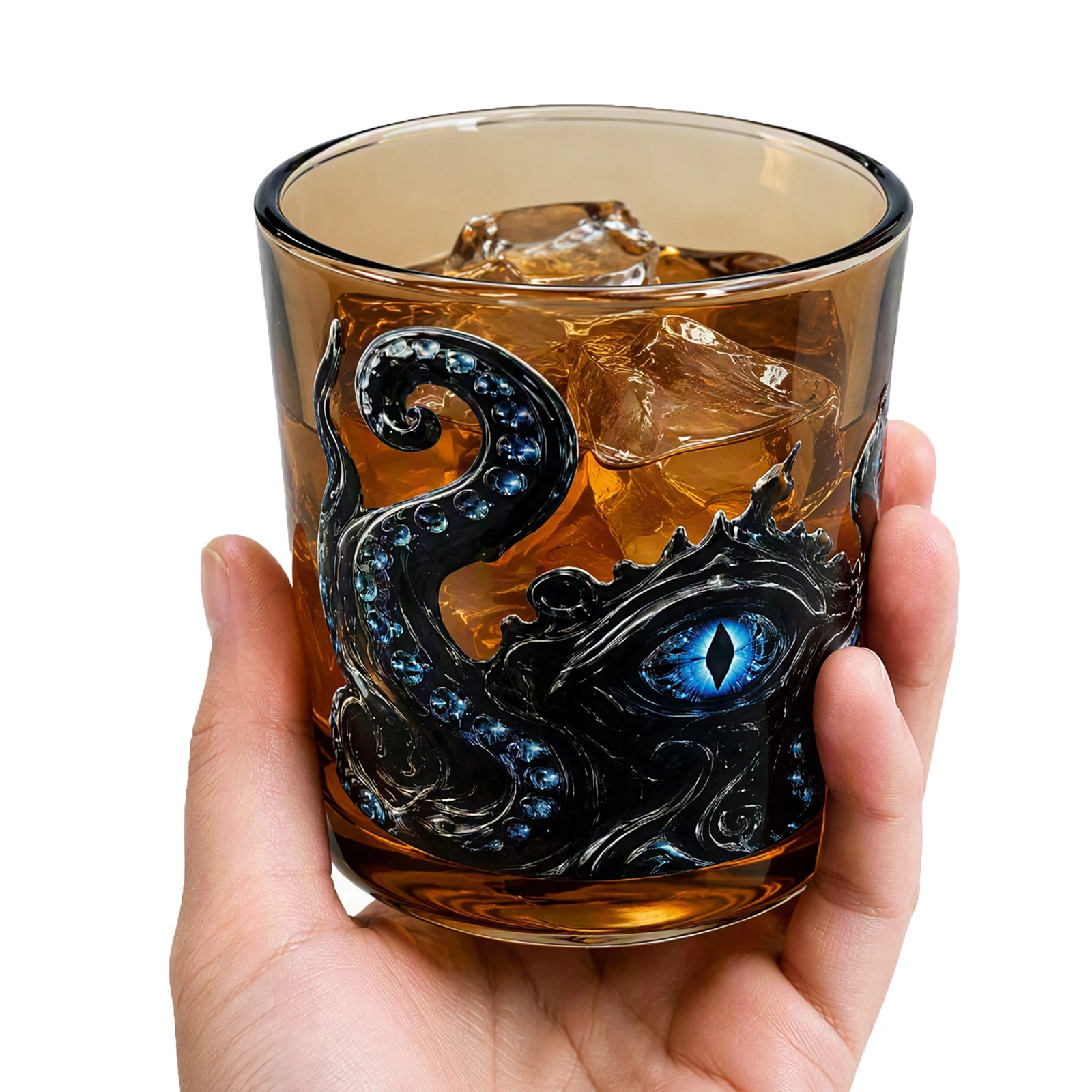 for Octopus Kraken Rum Glass Comfortable Size Sea Monster Rum Tumbler Pirate Themed Design for Drinking Enthusiasts