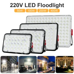 220V LED Flutlicht 400W 200W W 50W Outdoor Flutlicht Scheinwerfer IP66 wasserdichte LED Straßen laterne Landschafts beleuchtung CW/WW