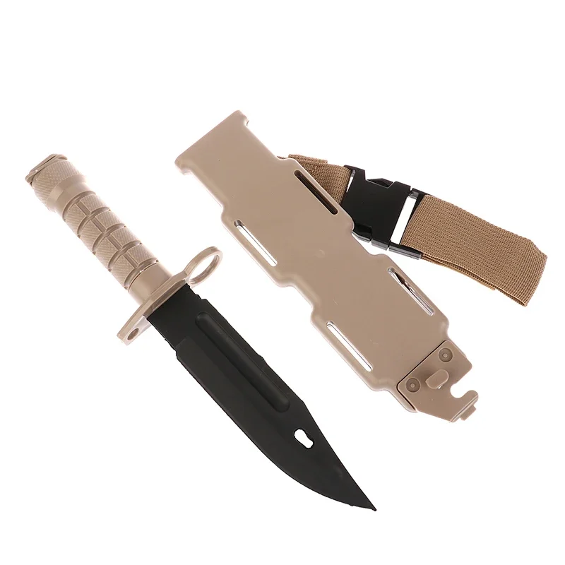 Tactical M9 Dagger Rubber Knife For Gift Model Toy Army Fan Collect CS Game