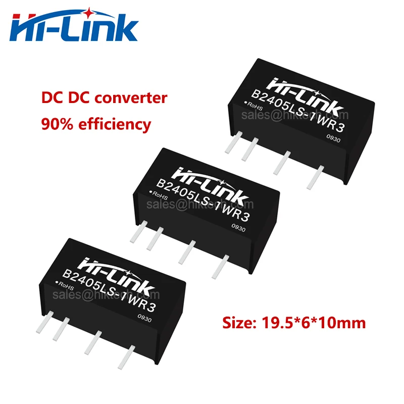 

Hi-Link, новинка, 50 шт./лот, от производителя, от 1 Вт, 24 В до 5 В, постоянный ток 90% А, модуль источника питания постоянного тока, эффективность