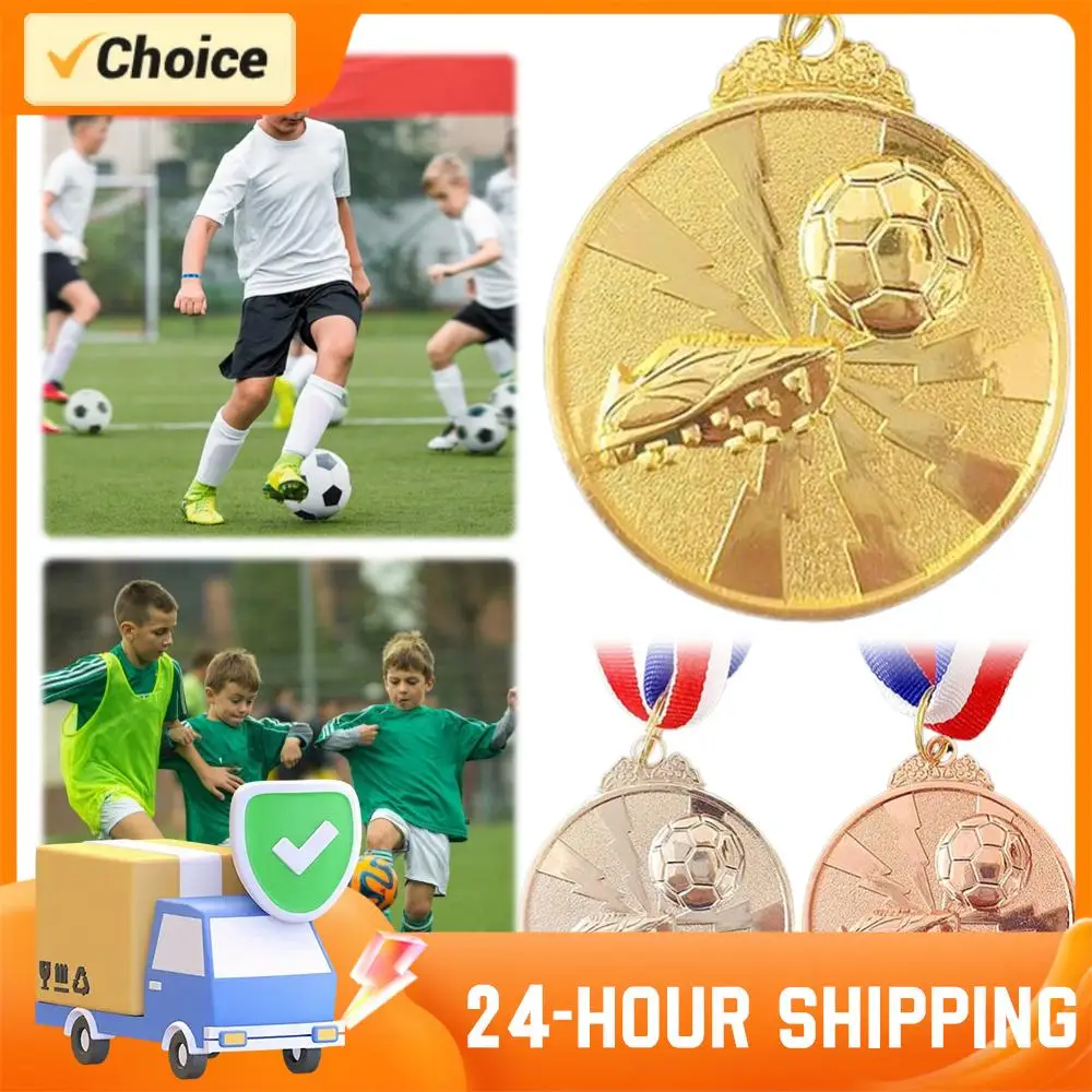 

1-10PCS Sports Competition Awards Medals Zinc Alloy Football Competition Medals Wear Resistant Gold Silver Bronze Souvenir Gifts