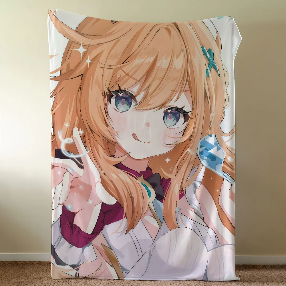 Genshin Impact Escoffier Blanket Throw Super Cosy Plush Living Room Sofa Couch Childish Birthday Gifts