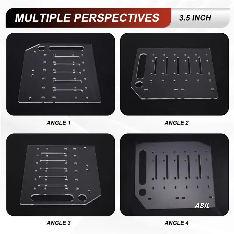 

3.5 Inch Desktop Hard Disk Rack Transparent Acrylic Mechanical Hard Disk Cage External Hard Disk Storage Box