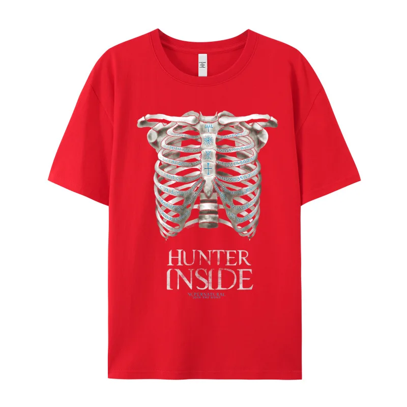 Normal Supernatura Hunter Inside 206 T-shirts for Men Family Christmas Crewneck All Cotton Short Sleeve T-shirts T Shirts image 3