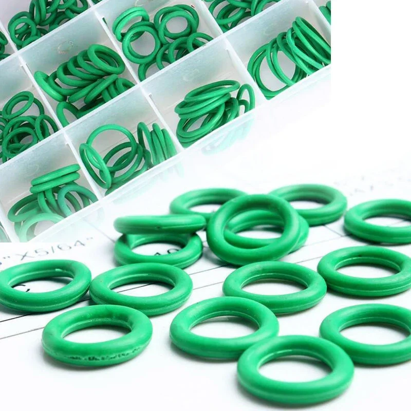 O Ring Set Seal Kit R134a R12 HNBR Rubber O-Rings Assortment For Car Automotive Air Conditioner A/C System Repair Tool