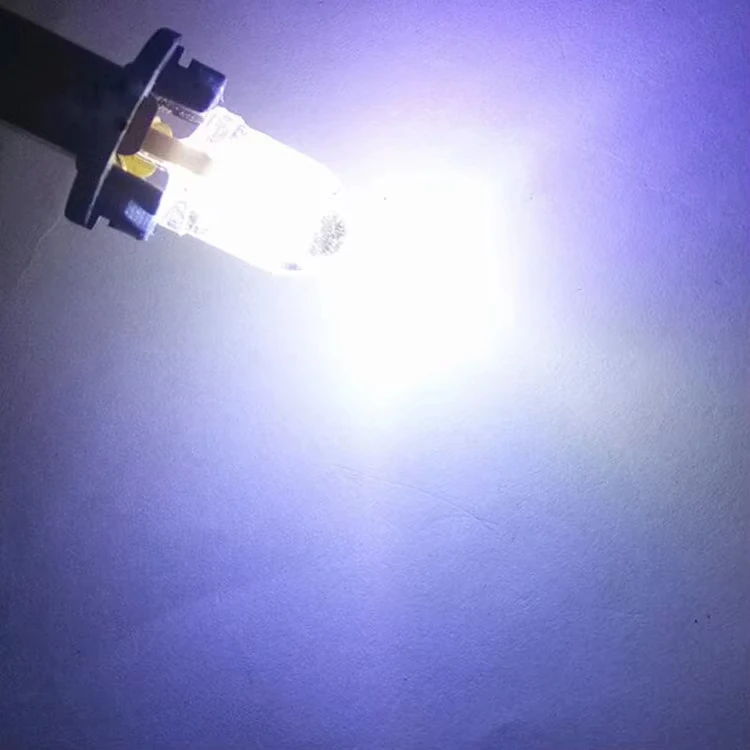 10PCS T10 W5W COB Light Bulb 1W DC12V Mini LED Lights White Blue Red Yellow Green Pink Silicone Lamp for Car Interior Lighting