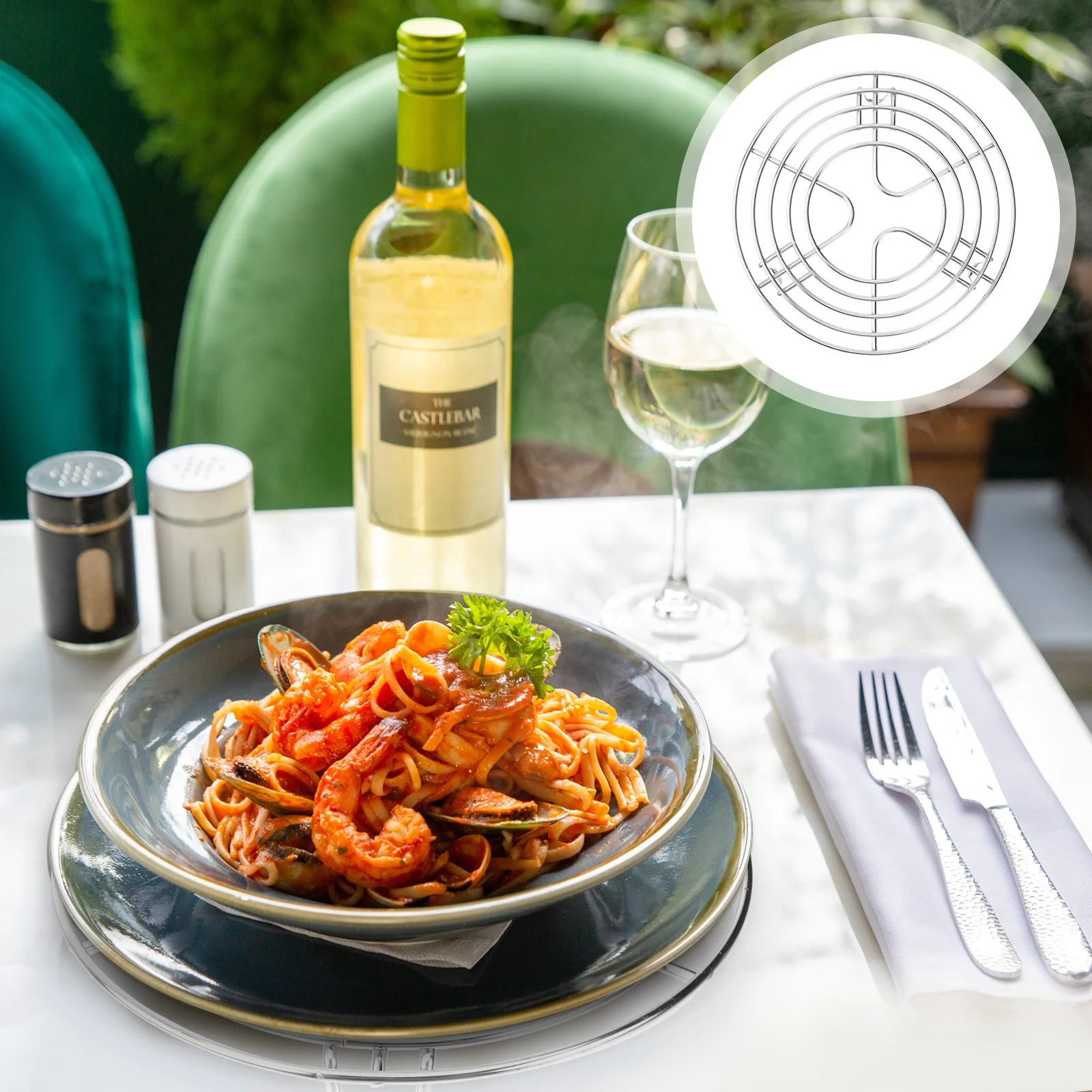 

1Pcs Stainless Steel Pot Steamer Rack Heavy Duty Stable Design Kitchen Cookware Steam Tray Heat Resistant Stand