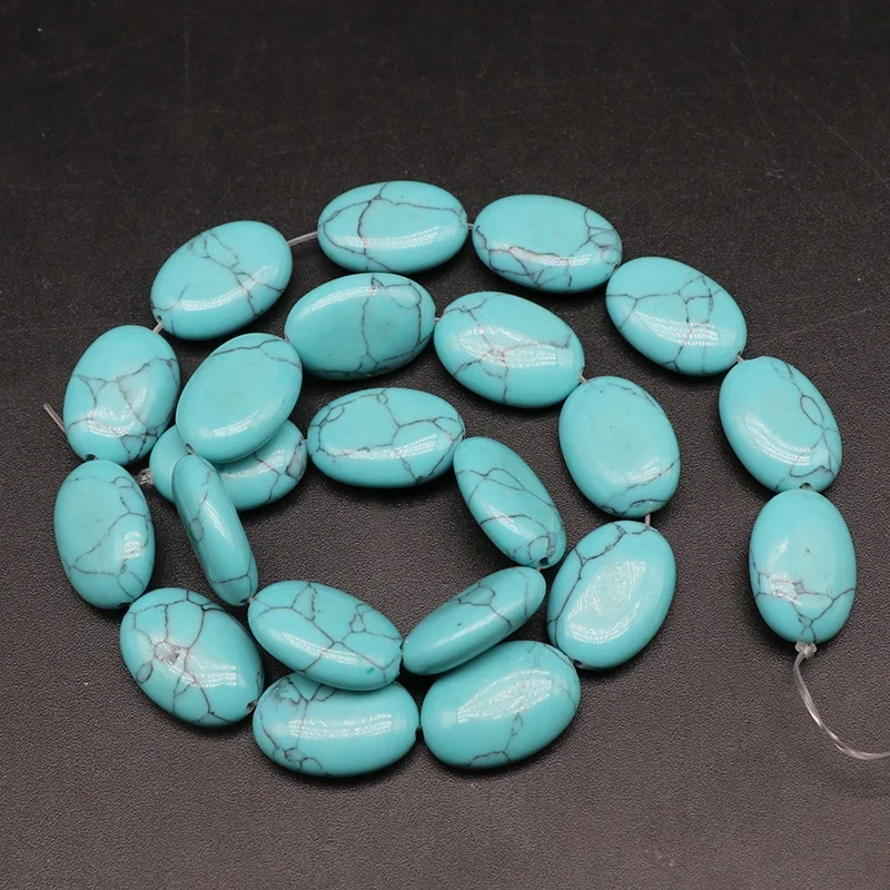 Turkey Colorful Turquoise Leaf Turtle Moon Shape Blue Howlite Stone Beads for Jewelry Making DIY Bracelet Earrings Accessories