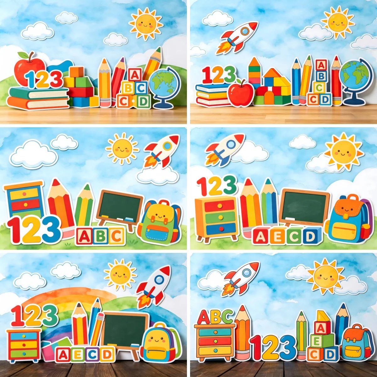 Back To School Backdrops Learning Start Here Child Baby Photo Studio Props Adult Kids School Days Decors Photography Backgrounds