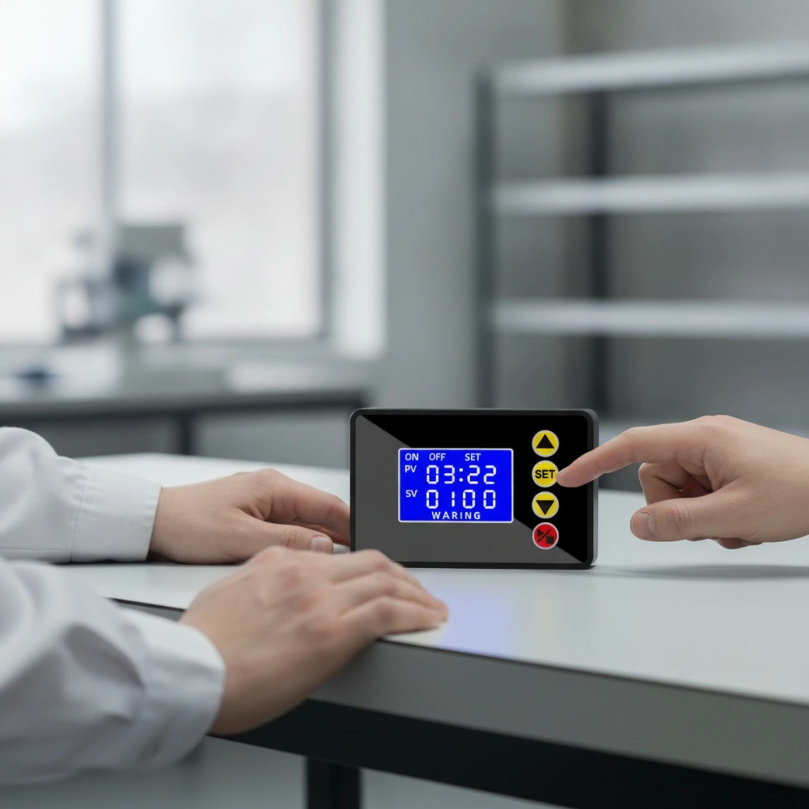Timer Relay Module Backlit Microcomputer Time Controller Module Digital Timer with LCD Display Programmable Adjustable