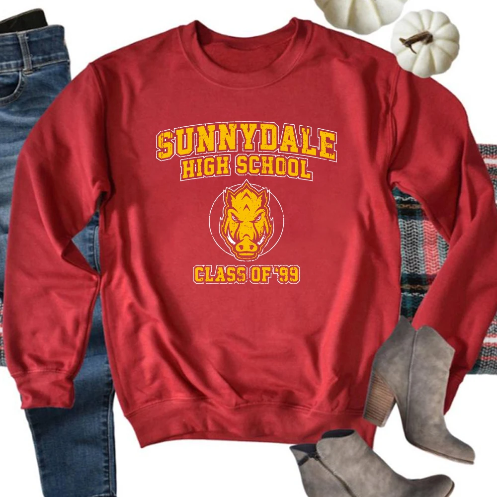 Buffy The Vampire Slayer Sweatshirt Sunnydale High School Unisex Hoodie Sunnydale Class of 99 Tv Series Crewneck Sweatshirts