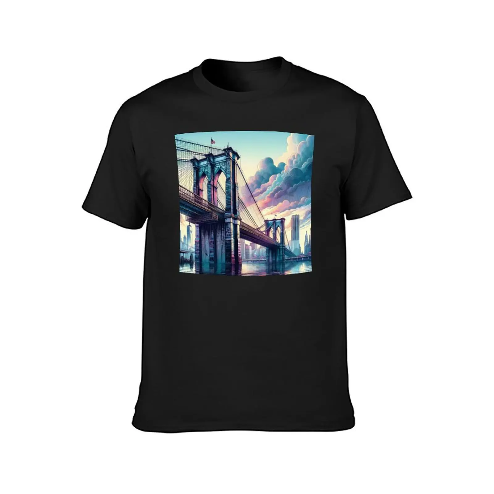 Gateway to the City T-Shirt anime blanks summer tops customs Men's t-shirts