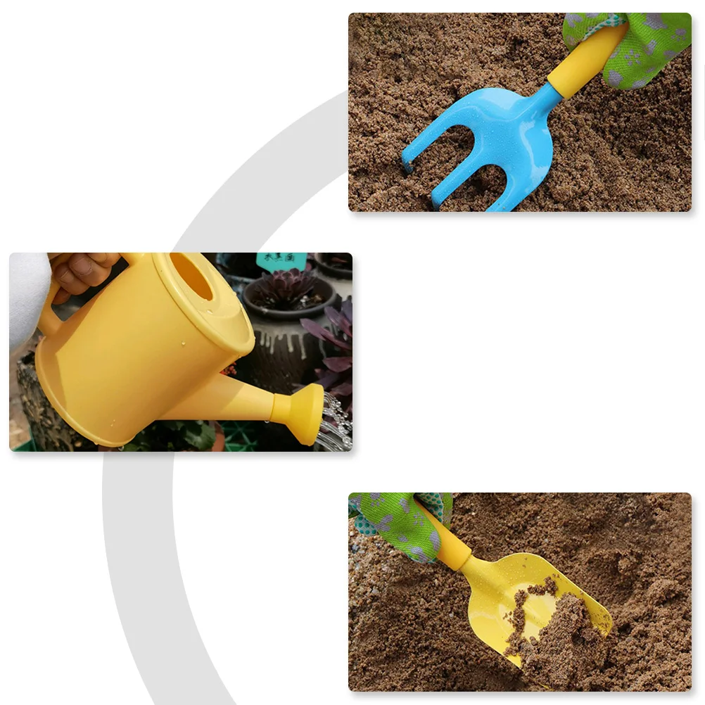 

Children Gardening Set Mini Shovels Rake Vegetable Planting Toys Perfect Small Outdoor Tools Kids Bright