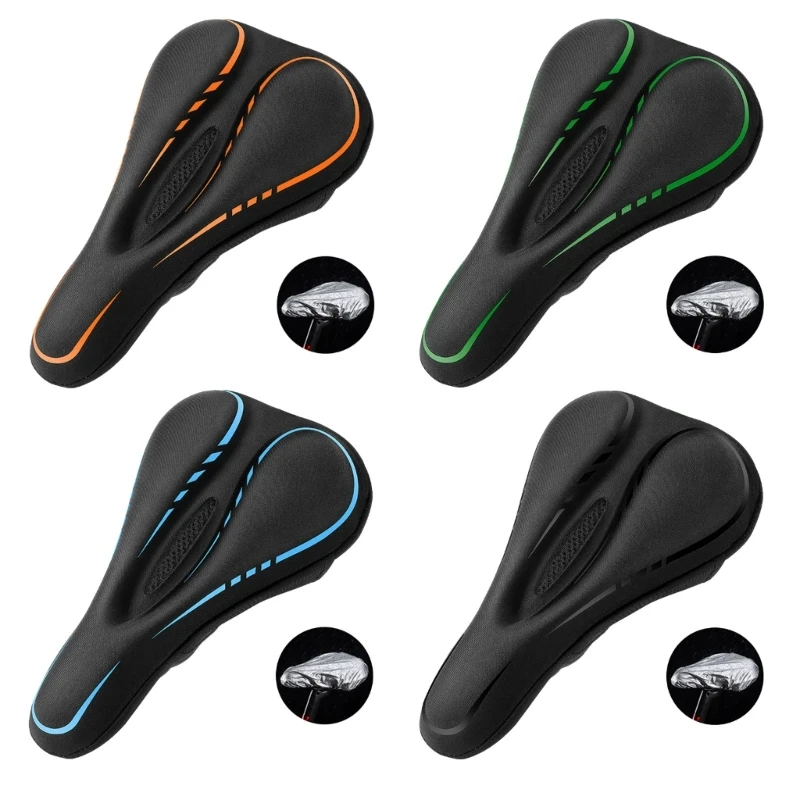 

Road Bike NonSlip Bicycles Outdoor Indoor Bike Silicone Cushion Pad X5QF