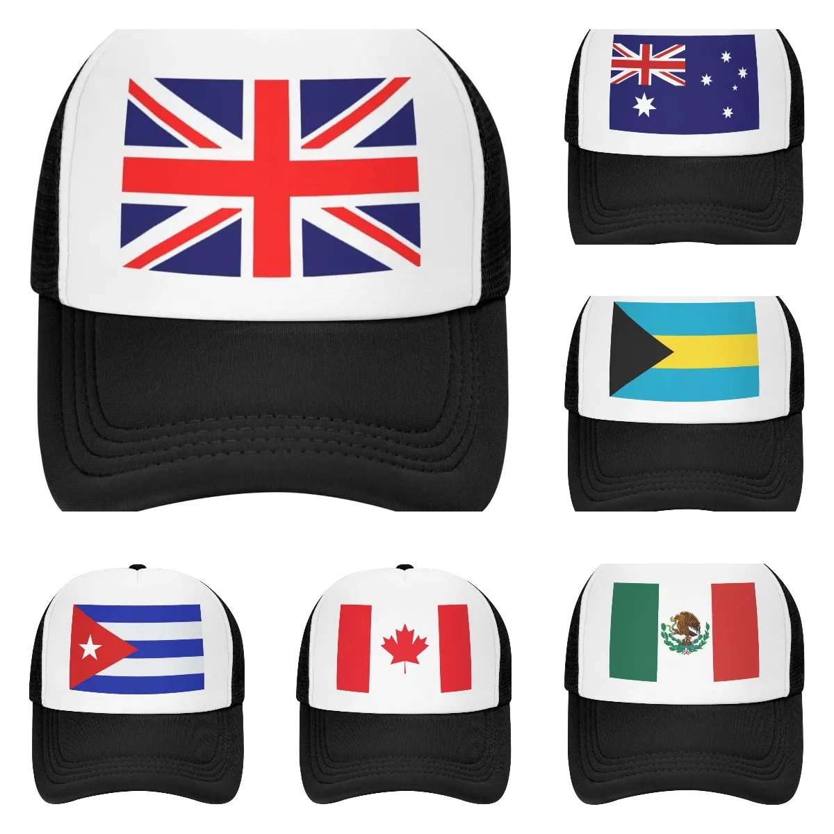 

Country Flags Trucker Hat Adjustable Mesh Baseball Cap Outdoor Fishing Hat for Men and Women Outdoor