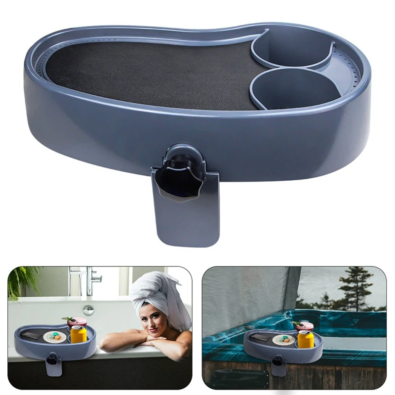 TOP Bathtub Tray Box, Bathtub Tray Table, Fits Most Bathtubs, Bathtub And Bathroom Accessories, Ladies Relaxation Spa