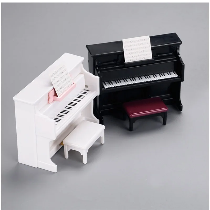 حار بيع مقلد أداة البيانو الصغيرة نموذج النتيجة الموسيقية مشهد مصغر بيت الدمية لتقوم بها بنفسك اطلاق النار الديكور