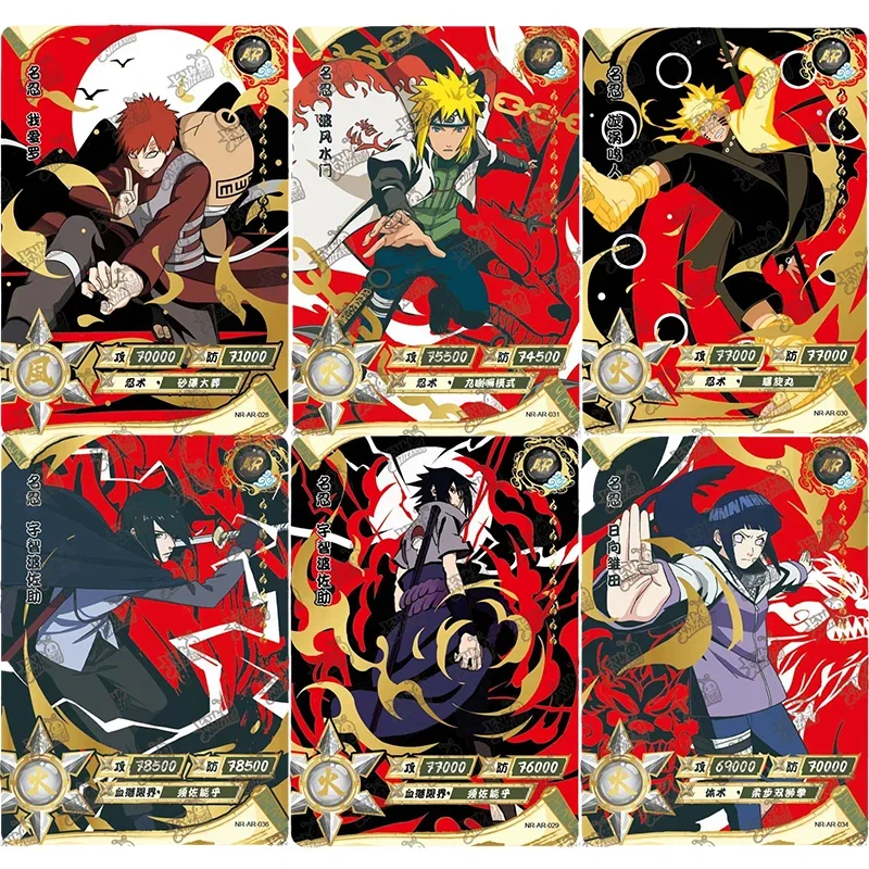 KAYOU Naruto AR Card 38-66 Namikaze Minato Gaara Uzumaki Naruto Uchiha Sasuke Hyuga Hinata Anime Figure Game Collection Cards