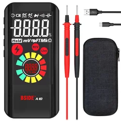 BSIDE A10 Digital Mini Smart Multimeter NCV Multifunctional Tester Voltmeter AC/DC Voltage Resistance Capacitance Measuring