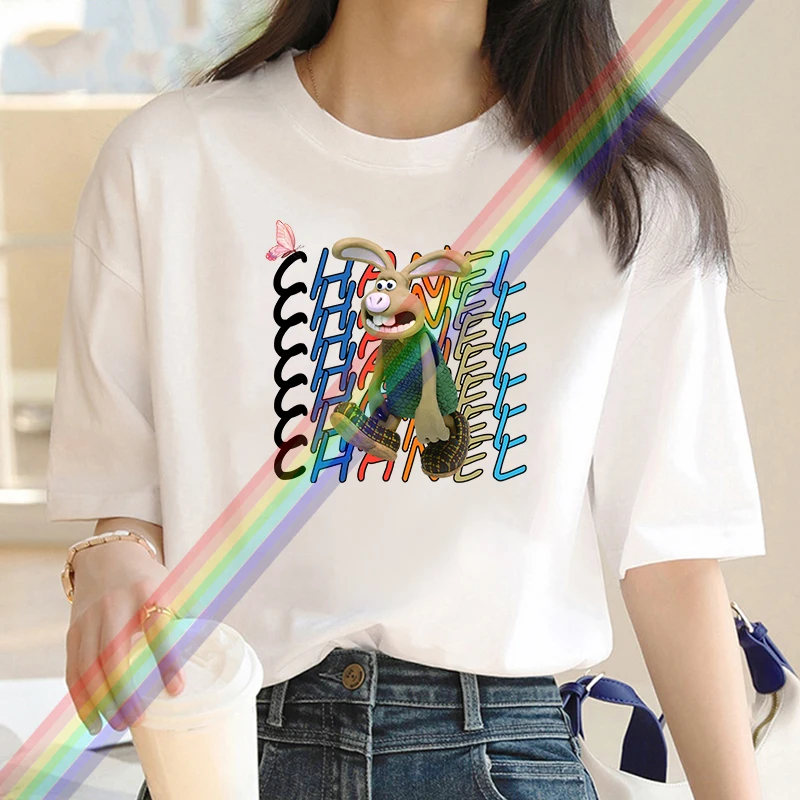 Rabbit Letter Crown Printing Women T Shirts Two Piece Set Hip Hopshort Sets Breathable Summer Soft Shirt Shorts Female