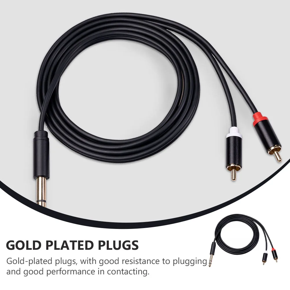 

3 Meter 1/4 Inch Trs Male To Adapter Cable For Mixer Amplifier Dvd Oxygen-Free Copper Gold-Plated Connectors Pvc