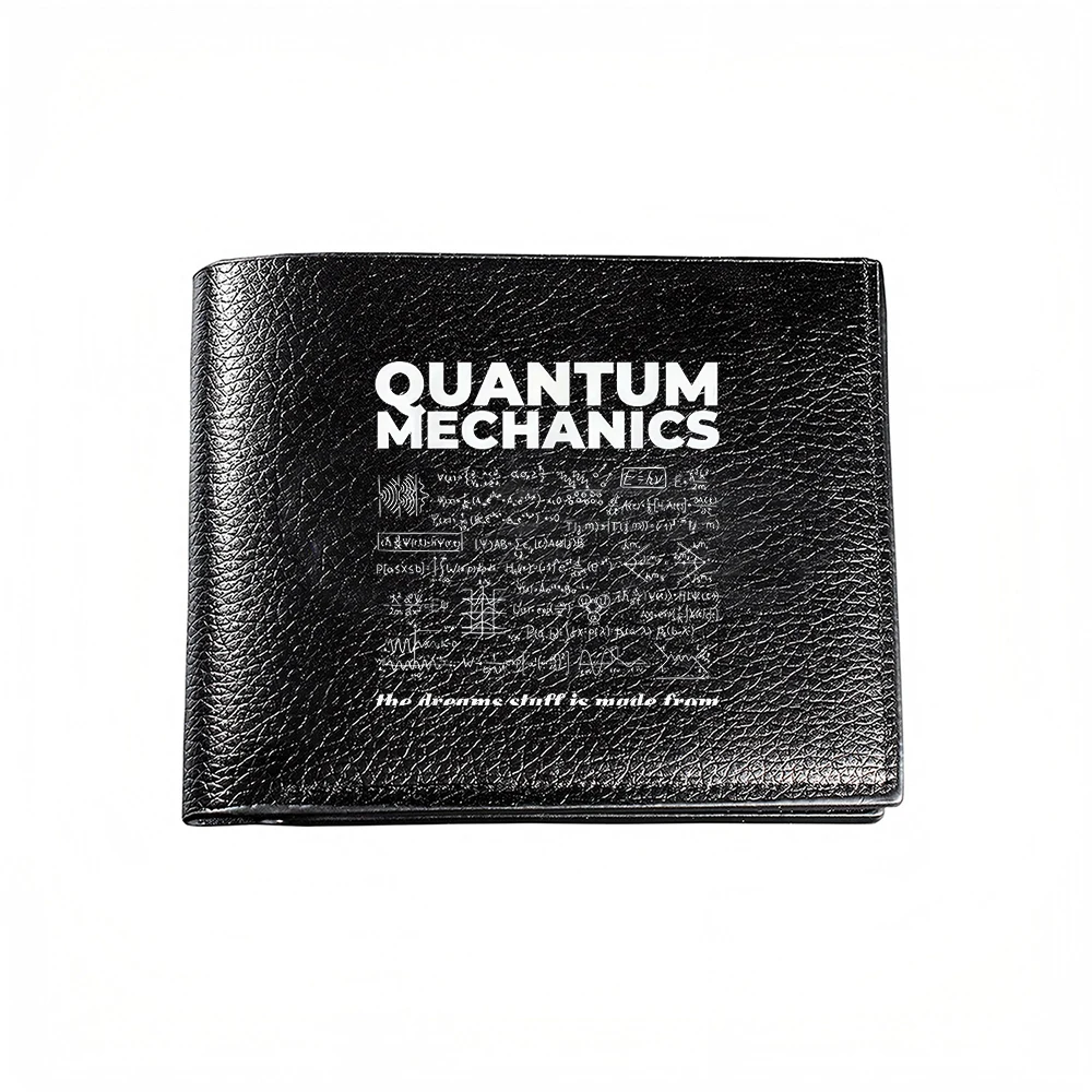 Quantum Mechanics Science Formula Print Men's Wallet Card Holder Casual Business Fashion Design