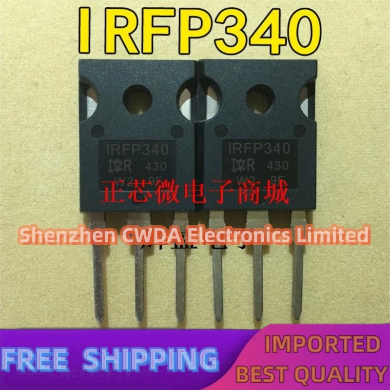 

10PCS-20PCS IRFP340 IRFP340PBF NMOS 11A 400V TO-247 In Stock Quick Delivery